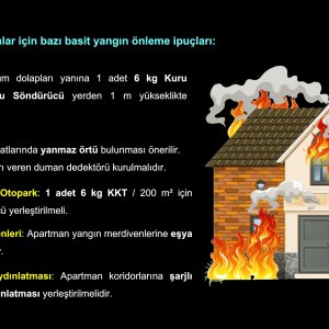 Konutlar ve apartmanlar için yangın önleme ipuçları